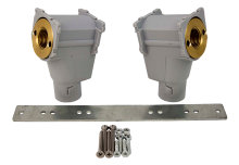 Koblingsdåse dobbelt fast mur 1/2" x 15 mm